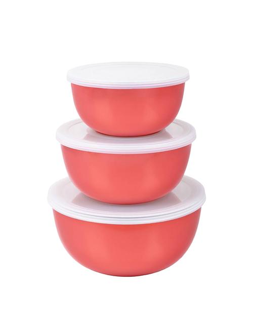 Red Oven Bowl Set of 3 pcs - 14897636 - Very Small Image - 1