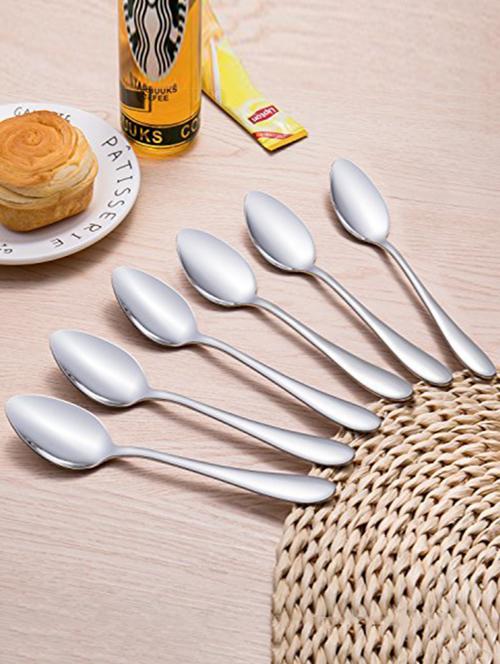 Round in Round Shape Spoon Set of 6 pcs - 14897649 - Very Small Image - 1