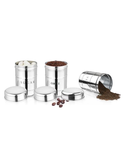 Tea Sugar Coffew Canister 750 Ml 3Pcs Set - 14897765 - Very Small Image - 1