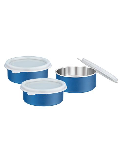 300 Ml Micowave Safe Blue 3pcs Container - 14897789 - Very Small Image - 1