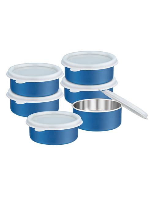 300 Ml Micowave Safe Blue 6pcs Container - 14897792 - Very Small Image - 1