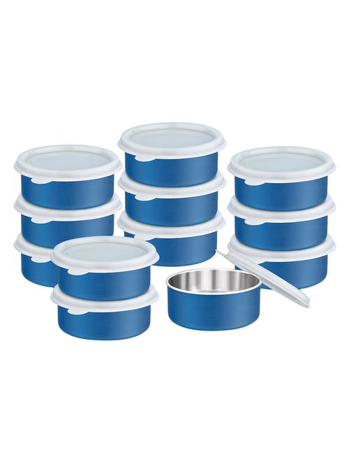 300 Ml Micowave Safe Blue 12pcs Container - 14897793 - Very Small Image - 1