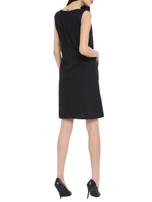black cotton shift dress - 14897840 - Standard Image - 3