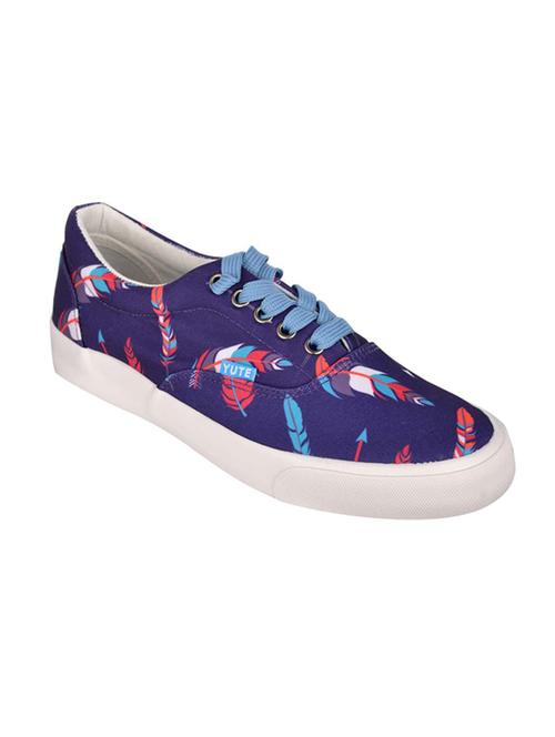 navy canvas laceup sneakers - 14897858 - Very Small Image - 1
