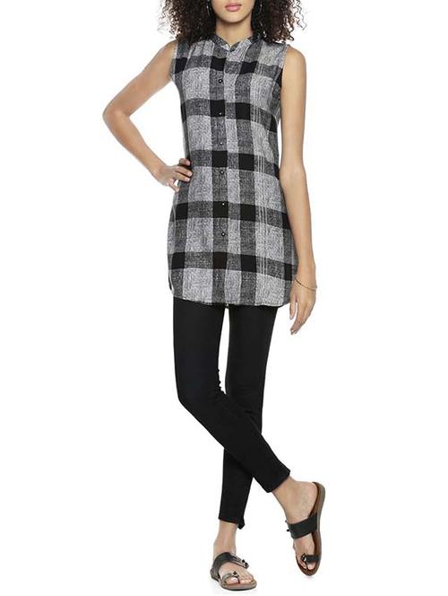 multicolored checkered tunic - 14897991 - Very Small Image - 1