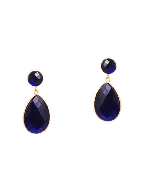 gold metal drop earrings - 14897996 - Standard Image - 1
