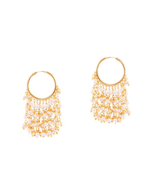 gold metal balli earrings - 14898005 - Standard Image - 1
