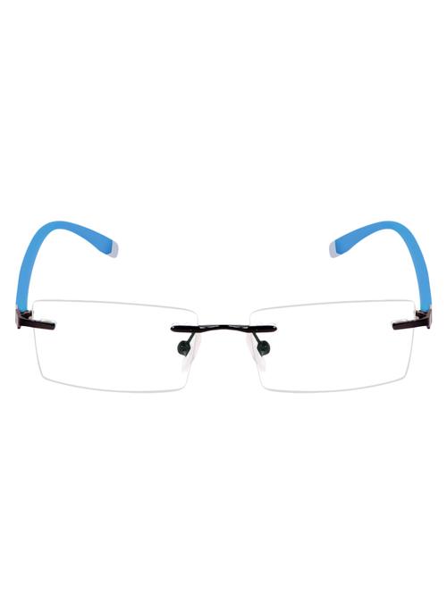 Cardon Gunmetal Rectangular Rimless EyeGlass - 14898192 - Standard Image - 1