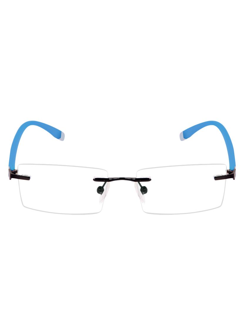 Cardon Gunmetal Rectangular Rimless EyeGlass - 14898192 - Zoom Image - 1