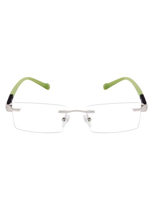 Cardon Silver Rectangular Rimless EyeGlass - 14898194 - Standard Image - 1