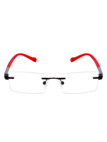 Cardon Matte Black Rectangular Rimless EyeGlass - 14898195 - Very Small Image - 1