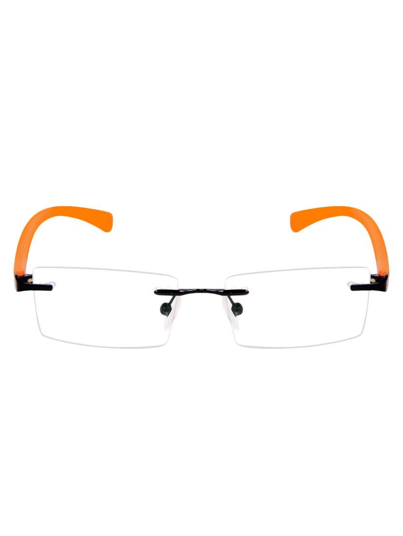 cardon gunmetal rectangular rimless eyeglass - 14898203 - Zoom Image - 1