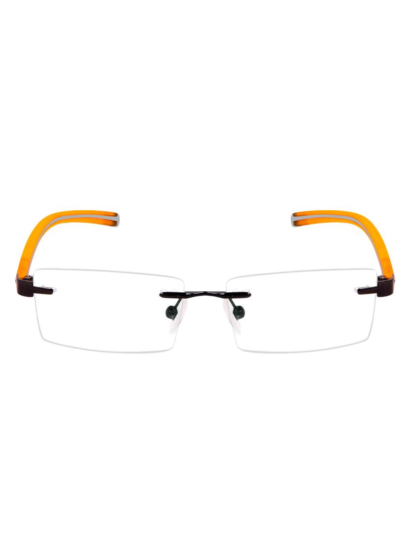 Cardon Gunmetal Rectangular Rimless EyeGlass - 14898211 - Zoom Image - 1