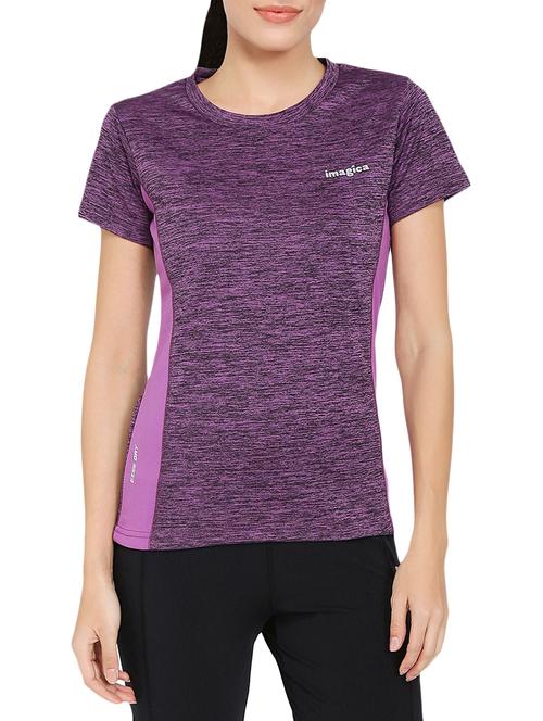 Purple printed tee - 14898223 - Standard Image - 1