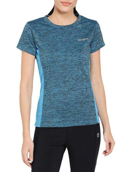 Blue printed tee - 14898224 - Standard Image - 1