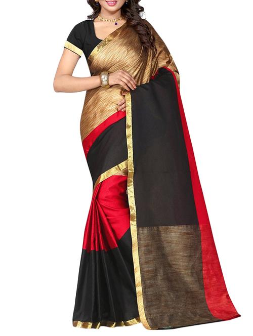 beige woven saree with blouse - 14898304 - Very Small Image - 1