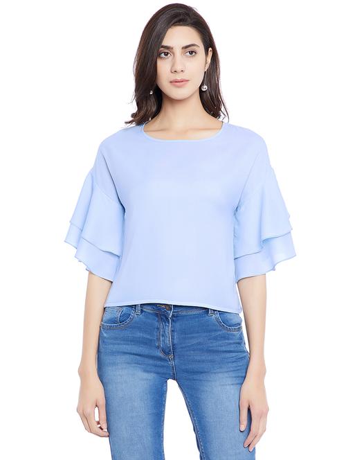 light blue casual top - 14898424 - Standard Image - 1