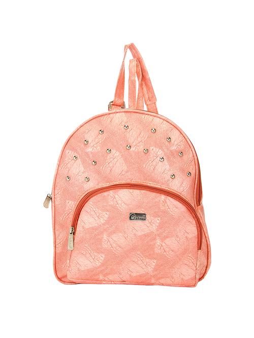 pink leatherette backpack - 14898476 - Standard Image - 1