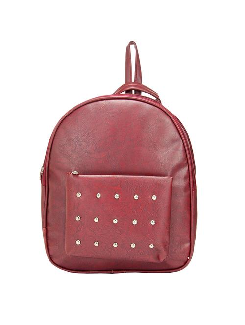 red leatherette backpack - 14898487 - Standard Image - 1