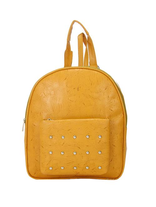 beige leatherette backpack - 14898488 - Standard Image - 1