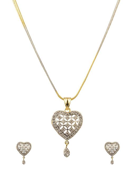 multi colored gold plated pendants and earrings - 14898589 - Very Small Image - 1