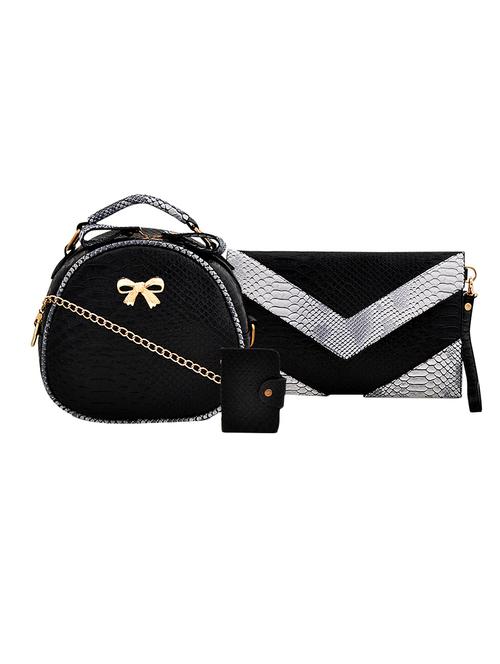 black leatherette handbag - 14898653 - Very Small Image - 1
