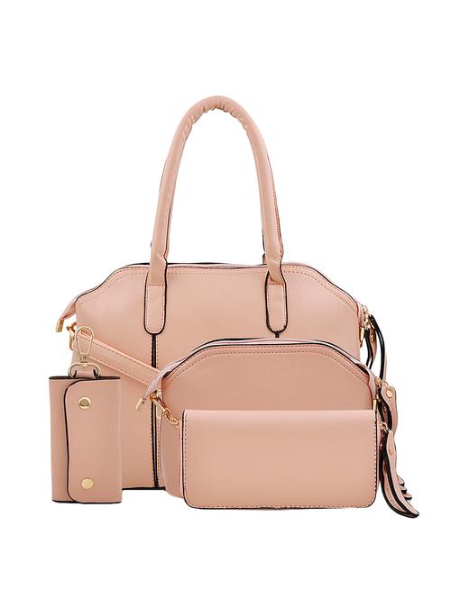 pink leatherette handbag - 14898658 - Very Small Image - 1