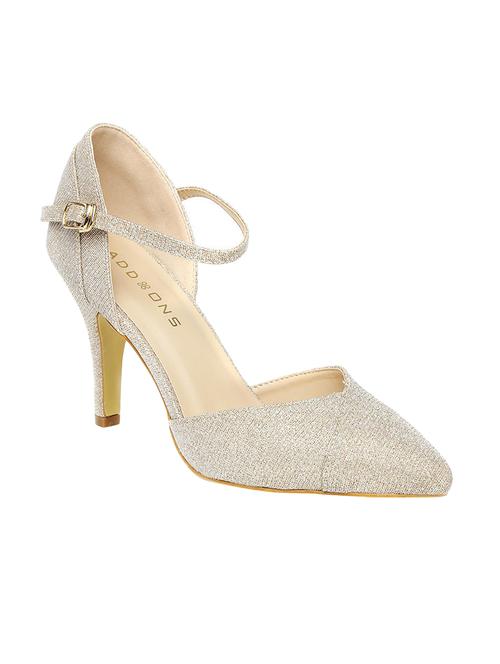 beige pu ankle strap sandals - 14898898 - Standard Image - 1