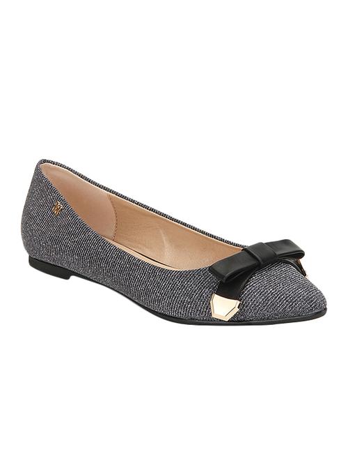 grey pu slip on ballerina - 14898918 - Standard Image - 1