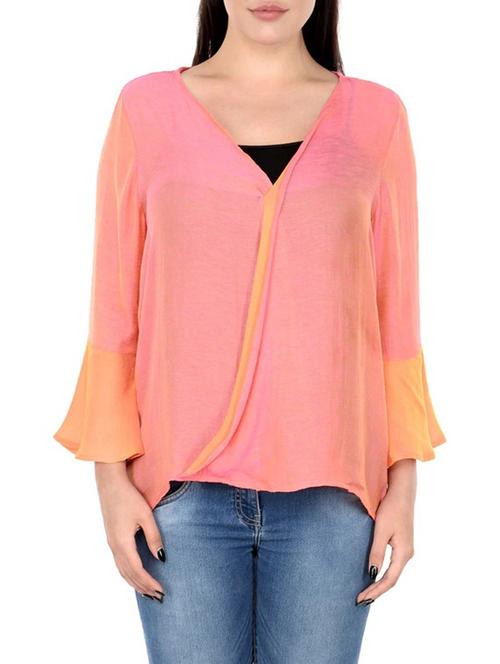 pink pure silk plus top - 14898939 - Standard Image - 1