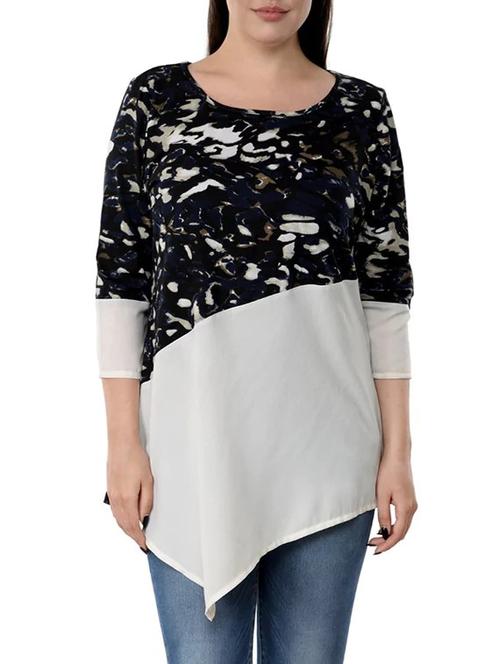 white viscose plus tunic - 14898940 - Standard Image - 1