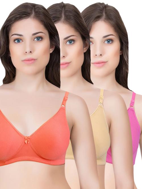 multi cotton regular bra - 14899564 - Standard Image - 1