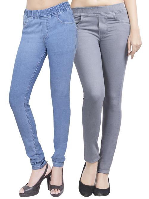 set of 2 multicolored jeggings - 14899766 - Very Small Image - 1