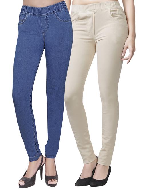 set of 2 multicolored jeggings - 14899769 - Very Small Image - 1
