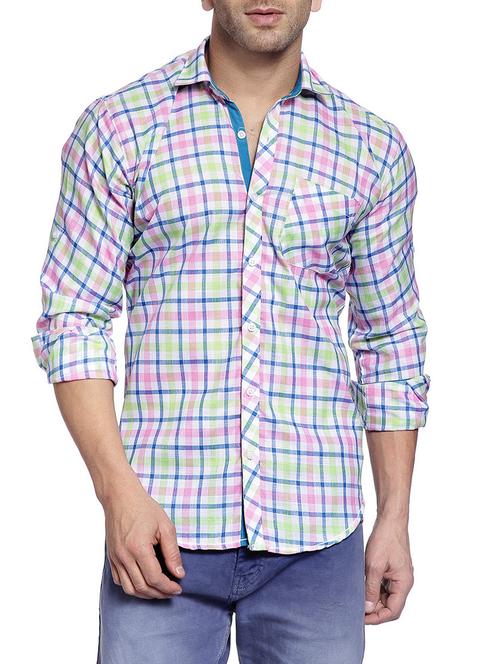 multi cotton casual shirt - 14899930 - Standard Image - 1