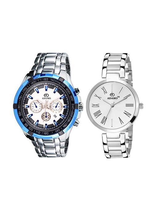 Adamo Enchant Date Display Couple Combo Wrist Watch 307SM01-2480SM01 - 14900263 - Standard Image - 1