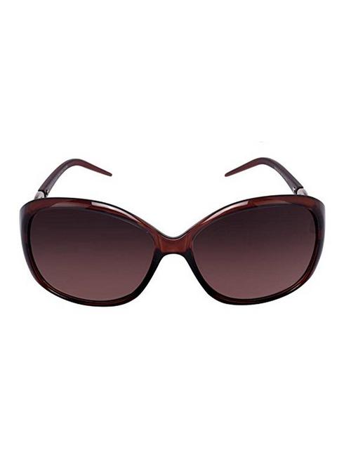 Dervin Brown Frame Brown Lens Over Sized Sunglasses for Women - 14900462 - Very Small Image - 1