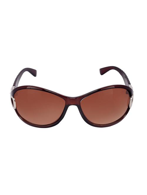 Dervin Brown Frame Brown Lens Over Sized Sunglasses for Women - 14900467 - Very Small Image - 1