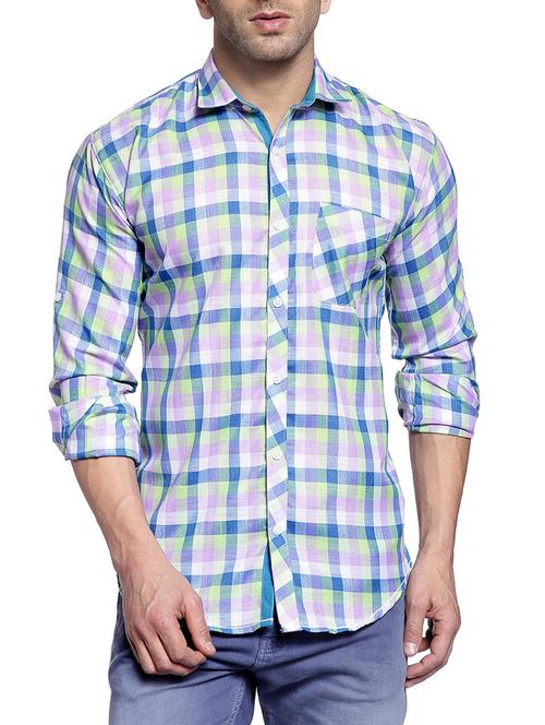 multi cotton casual shirt - 14900495 - Very Small Image - 1