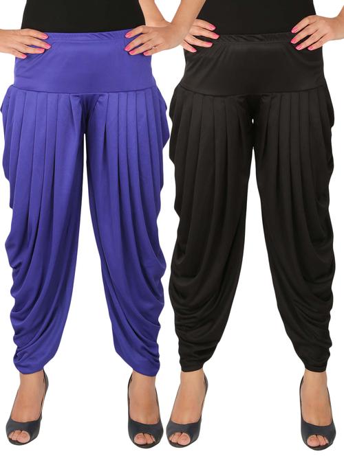 multi lycra combo salwars - 14900498 - Standard Image - 1