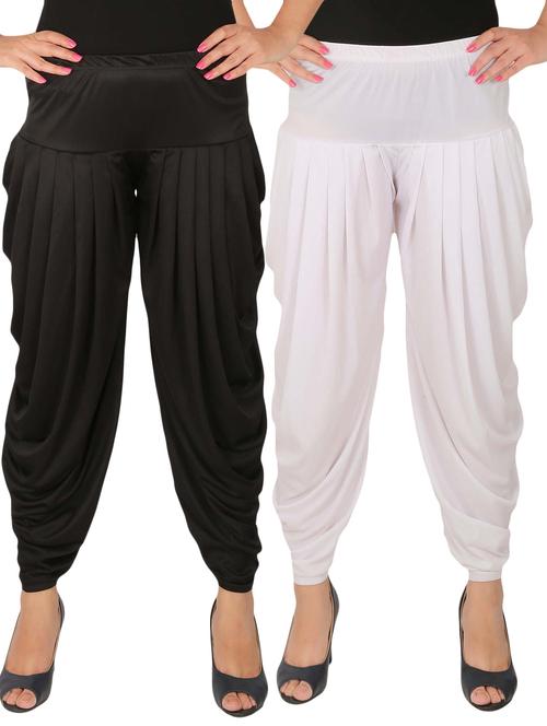 multi lycra combo salwars - 14900508 - Very Small Image - 1