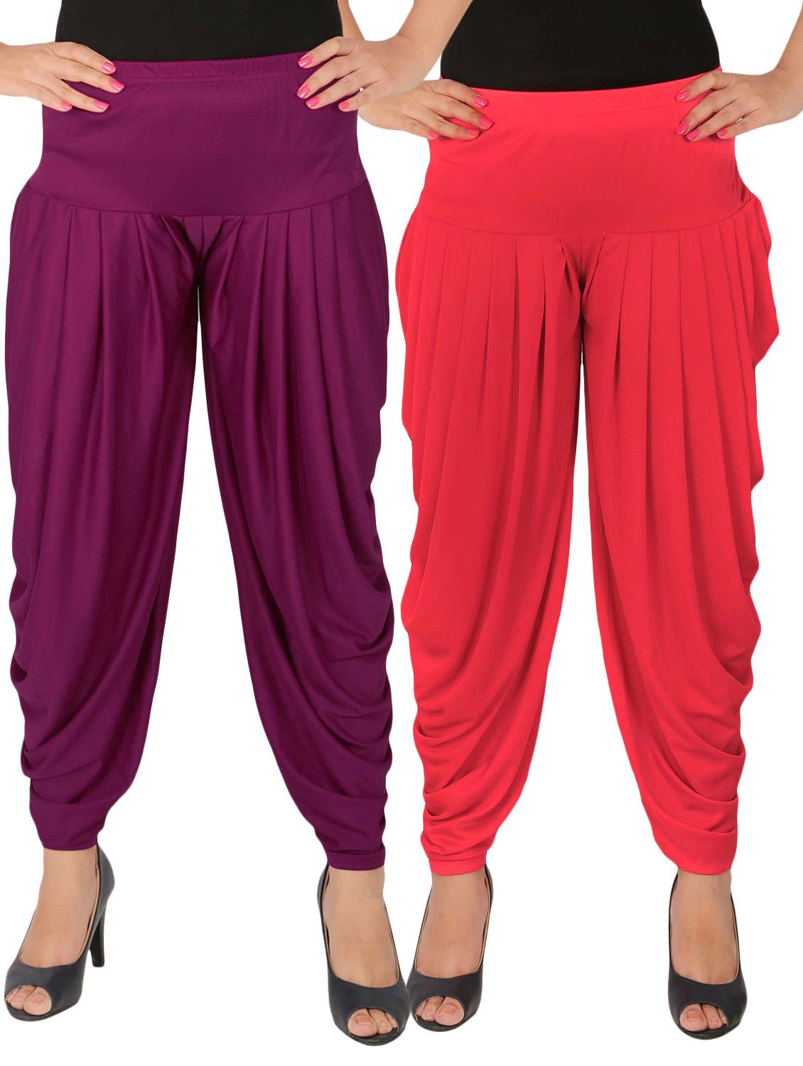 multi lycra combo salwars - 14900561 - Zoom Image - 1