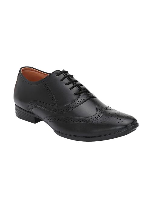 black leatherette formal brouge - 14900650 - Standard Image - 1