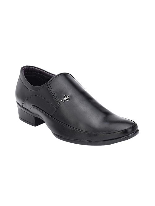 black leatherette formal slip on - 14900658 - Very Small Image - 1