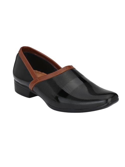 black leatherette formal slip on - 14900665 - Very Small Image - 1