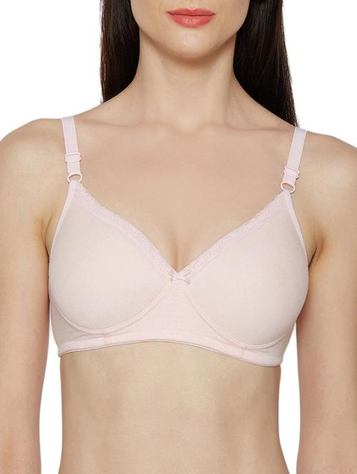 pink cotton blend tshirt bra - 14900673 - Standard Image - 1