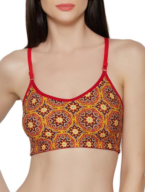 multi colored cotton blend bra - 14900683 - Standard Image - 1