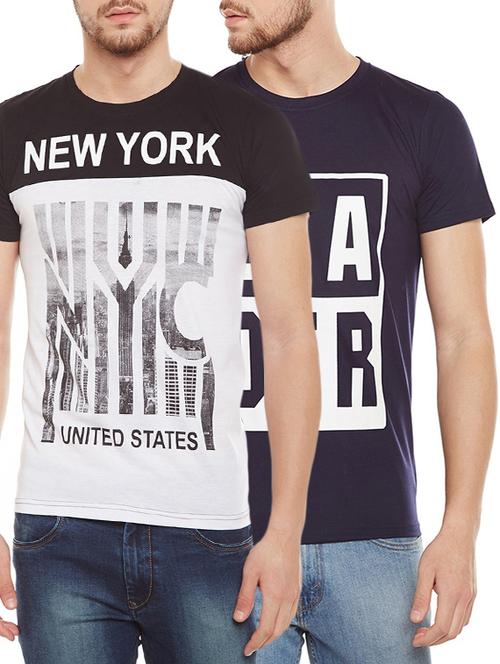 multi colored cotton combos t-shirt (set of 2) - 14900708 - Very Small Image - 1