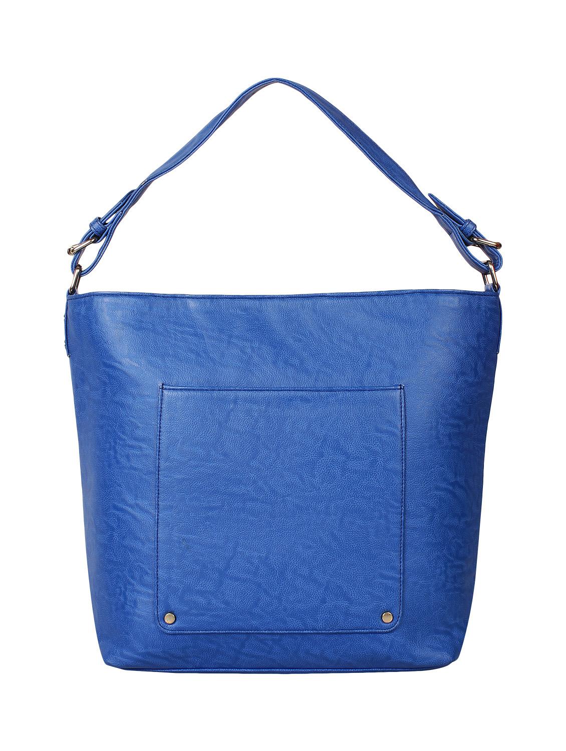 blue leatherette hobo handbag - 14900725 - Zoom Image - 1