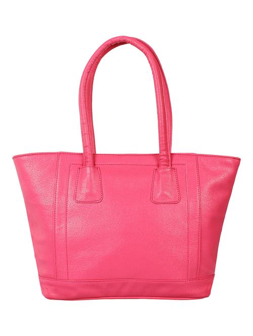 pink leatherette regular handbag - 14900728 - Standard Image - 1